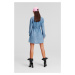 Šaty karl lagerfeld jeans klj denim shirt dress mia blue stone