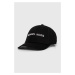 Bavlněná baseballová čepice Michael Kors černá barva, s aplikací