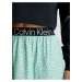 Světle zelená dámská květovaná sukně Calvin Klein Jeans