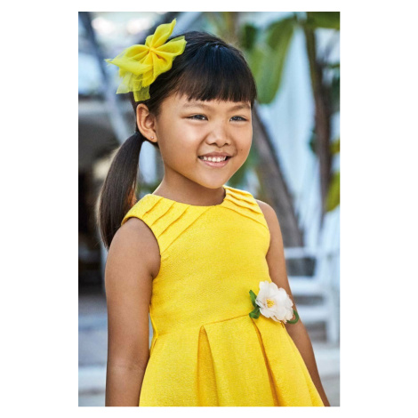Dívčí šaty Mayoral žlutá barva, mini