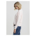 Ladies Oversized Velvet Crew - pink