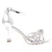 DGN Mnt-04-23y Women's Silver Stone Studded Twist Band Evening Dress Shoes