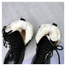 Kožené zimní workery zateplené boty se šněrováním