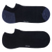Avva Men's Navy Blue 2 Pack Booties Socks
