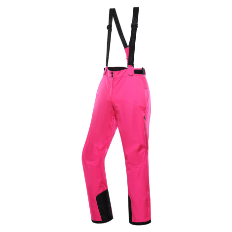 Alpine Pro Lermona Dámské lyžařské kalhoty LPAY607 pink glo
