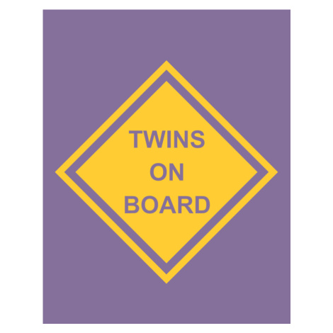 Těhotenské tričko s motivem Twins on board - dvojčátka BezvaTriko