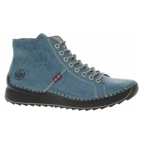 Rieker Dámská kotníková obuv 71510-14 blau Modrá