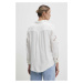 Lněná košile Answear Lab bílá barva, relaxed, s klasickým límcem