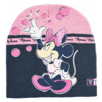 Minnie Mouse - licence Dívčí kojenecká zimní čepice - Minnie Mouse TH4146, růžová tmavší Barva: 