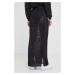 Bavlněná sukně Tommy Jeans černá barva, maxi, DW0DW17878
