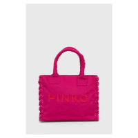 Bavlněná kabelka Pinko růžová barva, 100782 A1WQ