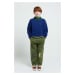 Dětské bavlněné kalhoty Bobo Choses zelená barva, s potiskem