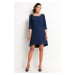 Awama Woman's Dress A125 Navy Blue