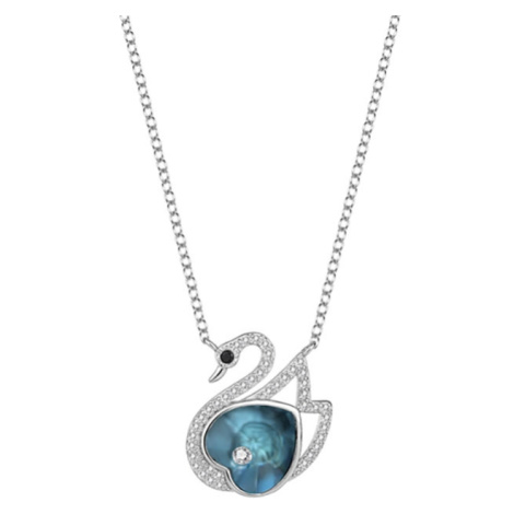 GRACE Silver Jewellery Stříbrný náhrdelník Swarovski Elements Alexa - stříbro 925/1000, labuť NH