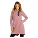Dámské mikinové šaty s dlouhým rukávem Litex 7D275 | fialovo růžová