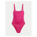 Tmavě růžové dámské jednodílné plavky Marks & Spencer