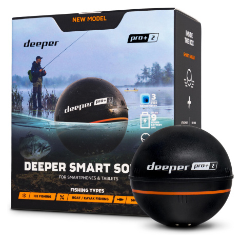 DEEPER Deeper Nahazovací sonar Wifi s GPS Fishfinder Pro+ 2