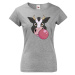 Dámské tričko s potiskem veselé krávy - skvělý dárek pro milovníky zvířat