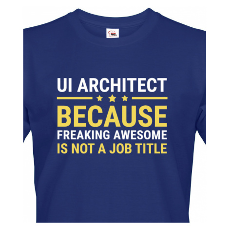 Pánské tričko pro UI architekty - dokonalý dárek pro IT specialisty BezvaTriko