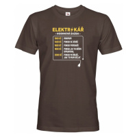 Pánské tričko pro elektrikáře - Hodinová sazba