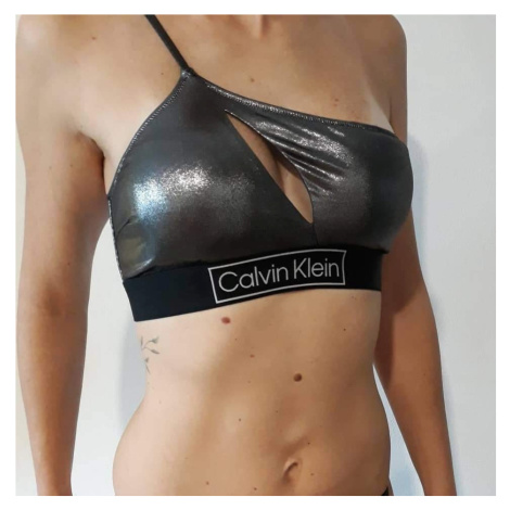Dámské plavky Calvin Klein KW01944 ONE SHOULDER černé | černá