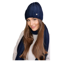 Dámský set Kamea Kamea_Set_Hat&Scarf_K.22.253.12_Navy_Blue