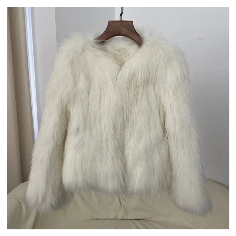 Dámský kožený kabát z pravé mývalí kožešiny