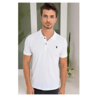 T8561 DEWBERRY MEN'S TSHIRT-LIGHT WHITE