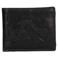 Pánská kožená peněženka SendiDesign Moto - černá