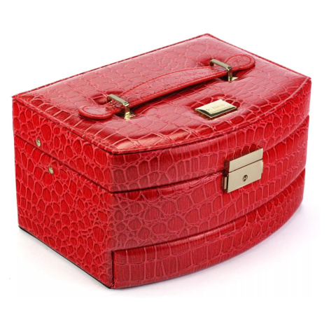 PATRIZIA Kufřík na šperky šperkovnice Vanda Červená