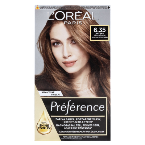 Loréal Paris Preference Permanentní barva na vlasy 6.35 Havane světlý kaštan