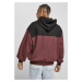 Upper Block Hoody - cherry/blk