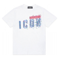 Tričko dsquared d2t1004u relax-icon maglietta bílá