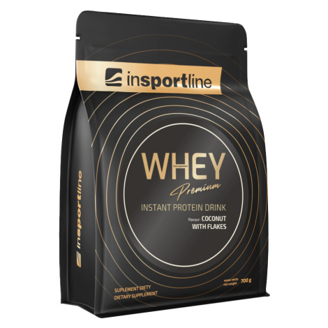 Protein inSPORTline WHEY Premium 700g bílá čokoláda s malinami