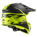 Moto přilba LS2 MX437 Fast Evo Roar Matt Black H-V Yellow