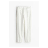H & M - Kalhoty z lněné směsi - bílá