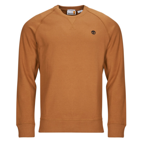 Timberland Exeter River Basic Brushed Back Crew Sweatshirt Regular Hnědá