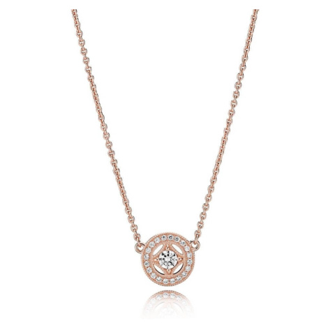 Pandora Luxusní bronzový náhrdelník 380523CZ-45