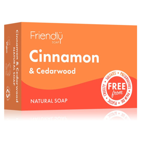 Friendly Soap Natural Soap Cinnamon & Cedarwood přírodní mýdlo 95 g