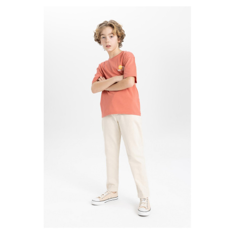 DEFACTO Boys' Balloon Fit Standard Cuff Twill Trousers