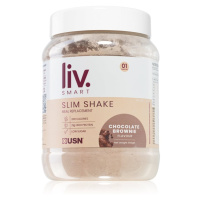 USN LivSmart Slim Shake prášek na přípravu nápoje pro podporu hubnutí příchuť Chocolate Brownie 