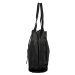 Praktická elegantní kožená kabelka Valeria, černá