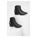 Westernové kožené boty Answear Lab dámské, černá barva, na podpatku