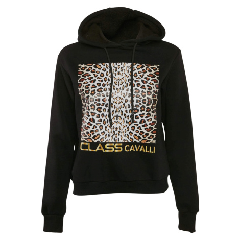 CAVALLI CLASS Leopard Black mikina Roberto Cavalli