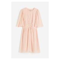 H & M - Šaty's motýlkovým rukávem - růžová