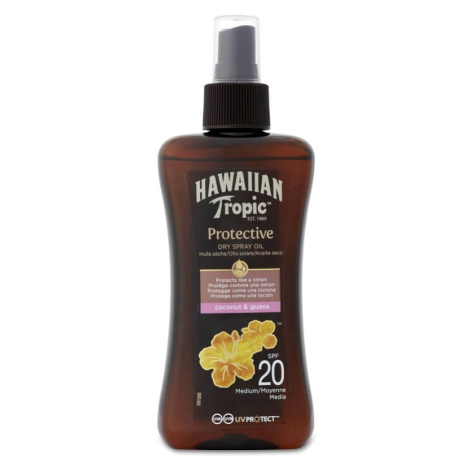 Hawaiian Tropic Suchý olej na opalování s rozprašovačem SPF 20 Protective (Dry Spray Oil) 200 ml