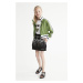 Dětská sukně Karl Lagerfeld černá barva, mini, jednoduchý