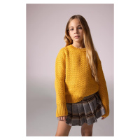 DEFACTO Girls' Crew Neck Sweater