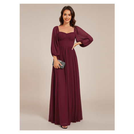 Šifonové šaty pro družičku se srdíčkovým výstřihem Ever-Pretty