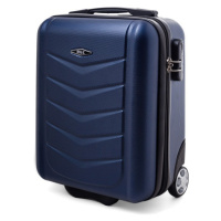 Rogal Tmavě modrý malý odolný kabinový kufr 